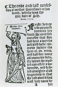 Mère Waterhouse (c.1503-1566), pamphlet, 1566 - English School