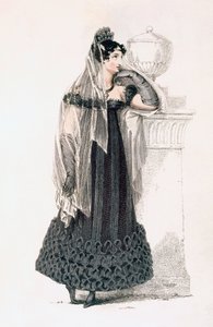 Robe de deuil, planche de mode de Ackermann