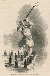 Le tour de bouteille de M. Auriol aux jardins de Vauxhall, Londres - English School