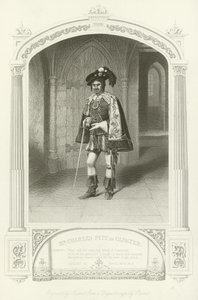 M. Charles Pitt comme Gloster, Henri VI, Partie III - English School