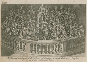 M. David Garrick récitant l