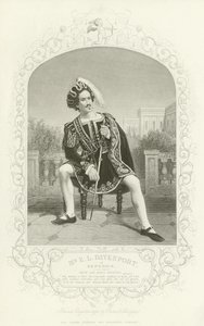 M. E L Davenport en Bénédick, Beaucoup de bruit pour rien, Acte II, scène iii - English School