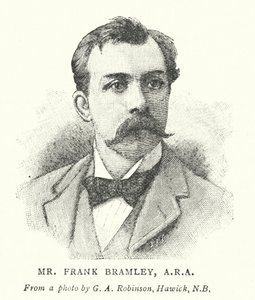 M. Frank Bramley, ARA (gravure) - English School