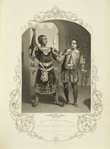 M. G. V. Brooke en Othello et James Bennett en Iago, Acte III Scène 3, dans Othello de William Shakespeare (1564-1616) - English School