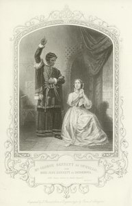 M. George Bennett comme Othello et Mlle Jane Bennett comme Desdemona, Othello, Acte IV, scène II