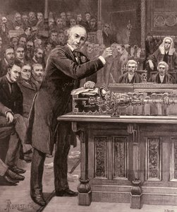 M. Gladstone expliquant à la Chambre des communes son projet pour le gouvernement de l