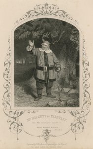 M. Hackett en Falstaff dans Les Joyeuses Commères de Windsor