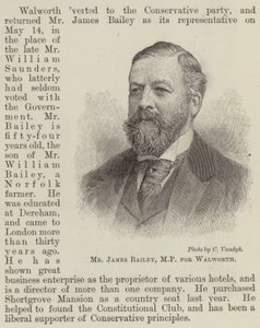 M. James Bailey, député de Walworth (gravure)