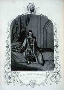 M. Macready en Henri IV, Acte III Scène 1, dans Henry IV par William Shakespeare (1564-1616) - English School