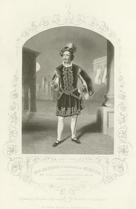 M. P Richings (de Philadelphie) comme Mercutio, Roméo et Juliette, Acte I, scène IV - English School