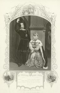 M. Phelps comme Hamlet et Mlle Glyn comme Reine, Hamlet, Acte III, scène IV - English School