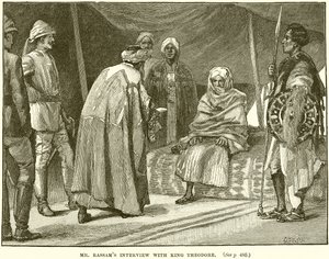 Entrevue de M. Rassam avec le roi Théodore - English School
