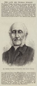 M. Thomas Wright, de Salford, le visiteur de prison (gravure)