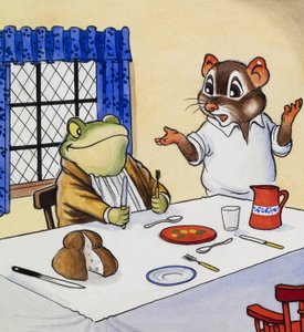 Monsieur Crapaud attendant sa nourriture - English School