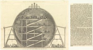 Modèle de la Terre de M. Wyld - Vue en coupe