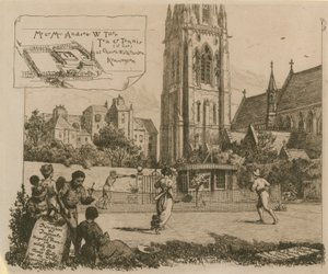 M. et Mme Andrew W. Tuer, thé et tennis au jardin de Church Walk
