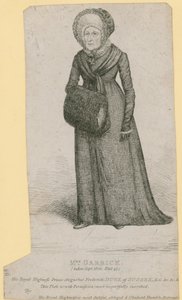 Mme Garrick (Eva Marie Veigel), prise en septembre 1820