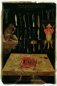 Ms Hunter 364 Table I Instruments de dissection, de Anatomical Tables, par John Banister - English School
