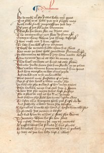 Ms. New Coll 314, f90v, Les Contes de Canterbury par Geoffrey Chaucer - English School