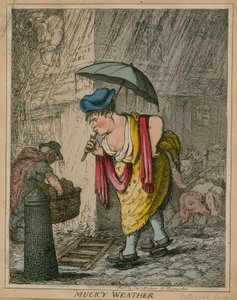 Temps pourri; dessin humoristique