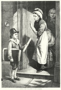 Mulready, Quand un Jeune Homme repoussé par la Gouvernante de Bank