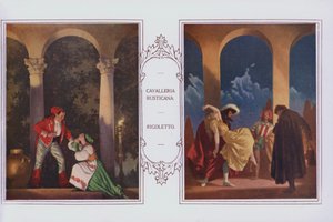 Murales dans le restaurant Peter Robinson : Cavalleria Rusticana, Rigoletto