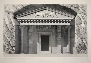 Myra - Tombe taillée dans la roche, extrait de Les principales ruines de l