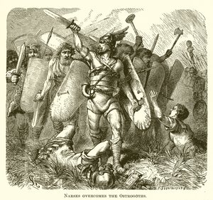 Narsès vainc les Ostrogoths - English School
