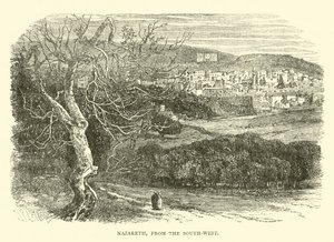 Nazareth, depuis le sud-ouest - English School