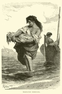 Jeune pêcheuse napolitaine - English School