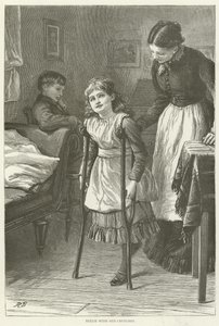 Nellie avec ses béquilles - English School