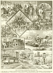 Nouvelles inventions contrastées avec les anciennes - English School