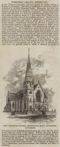 Nouvelle chapelle wesleyenne, Mornington-Road, Southport, Lancashire (gravure) - English School