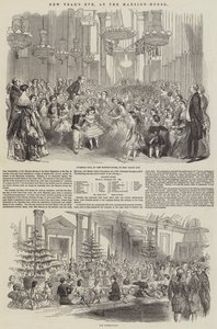 Réveillon du Nouvel An, à la Mansion-House (gravure)