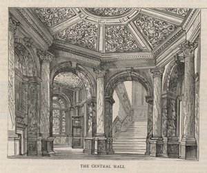 Nouveau bâtiment du Constitutional Club à Northumberland Avenue : Le hall central
