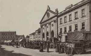 Newbury : Corn Exchange  Market Place (litho)