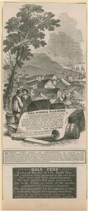 Publicité pour Nicoll Paletot, Richard Mosley & Co, et London General Mourning Warehouse - English School