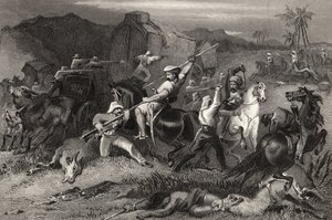 Sortie nocturne et attaque des chariots de bagages, de 