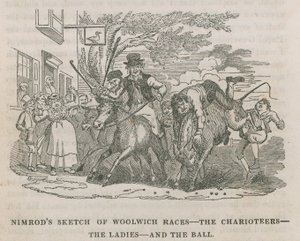 Croquis de Nimrod des courses de Woolwich