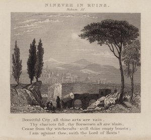 Ninive en ruines, Nahum III - English School