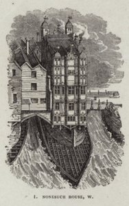 Nonesuch House sur le vieux pont de Londres - English School