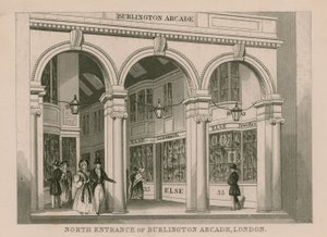 Entrée nord de Burlington Arcade, Londres