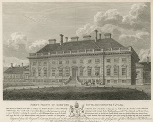 Façade nord de Bedford House, Bloomsbury Square, Londres