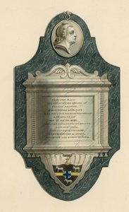 Cimetière de Norwood; tombe de Francis Ascough de Southhall, Middlesex, décédé en 1788 - English School