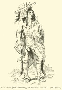 Not-o-way (le penseur), un Indien Iroquois - English School