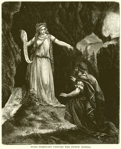 Numa Pompilius visitant la nymphe Égérie