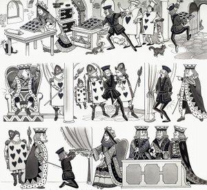 Illustration de comptine : Reine de Cœurs - English School