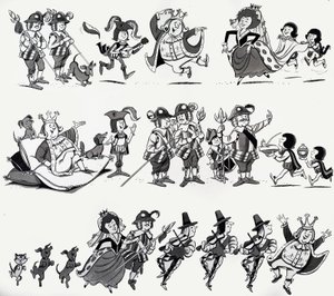 Illustrations de comptines - English School