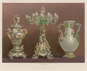 Objets en porcelaine de la Manufacture Royale de Dresde, Meissen - English School