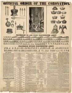 Ordre officiel du couronnement de la reine Victoria